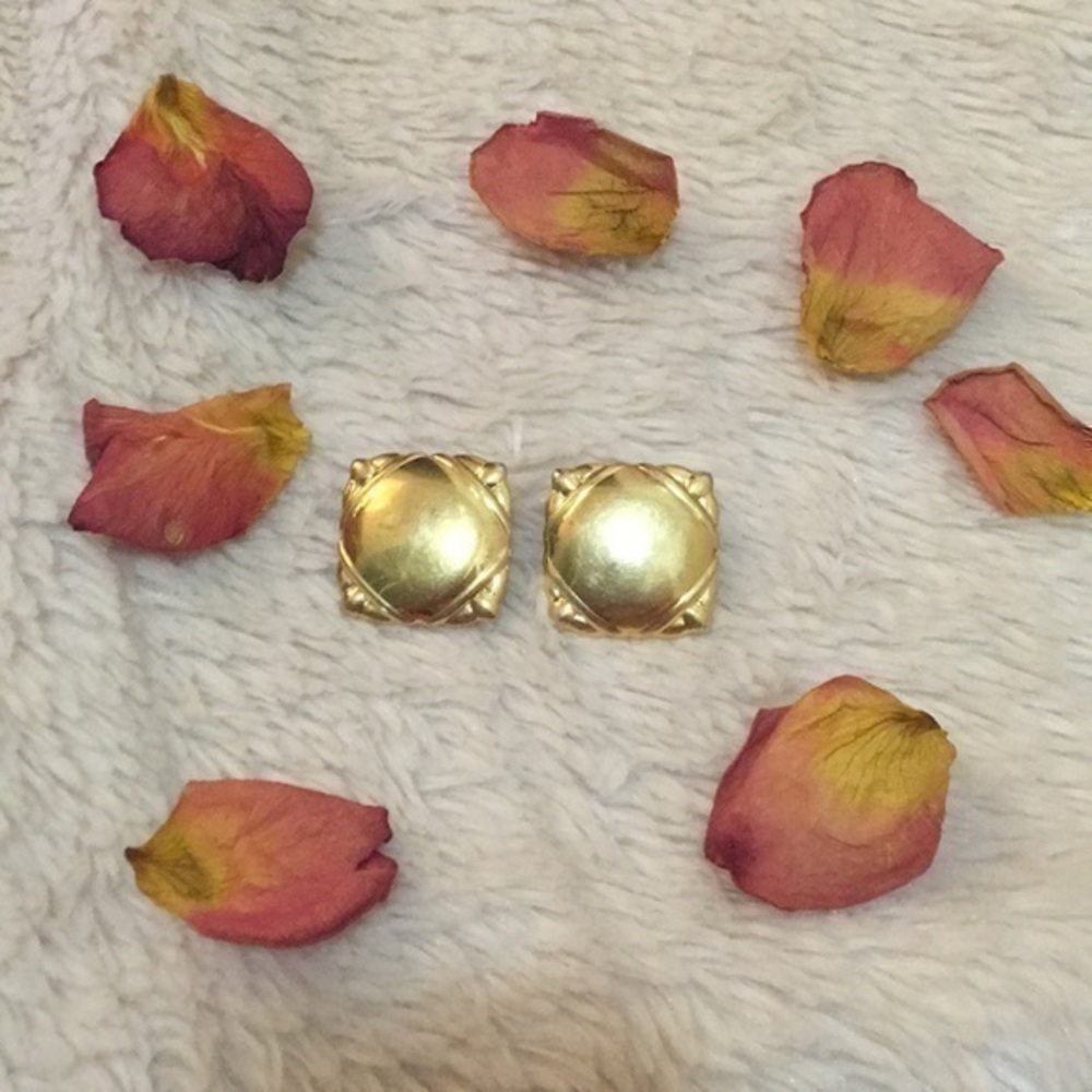 Monet, clip earrings.